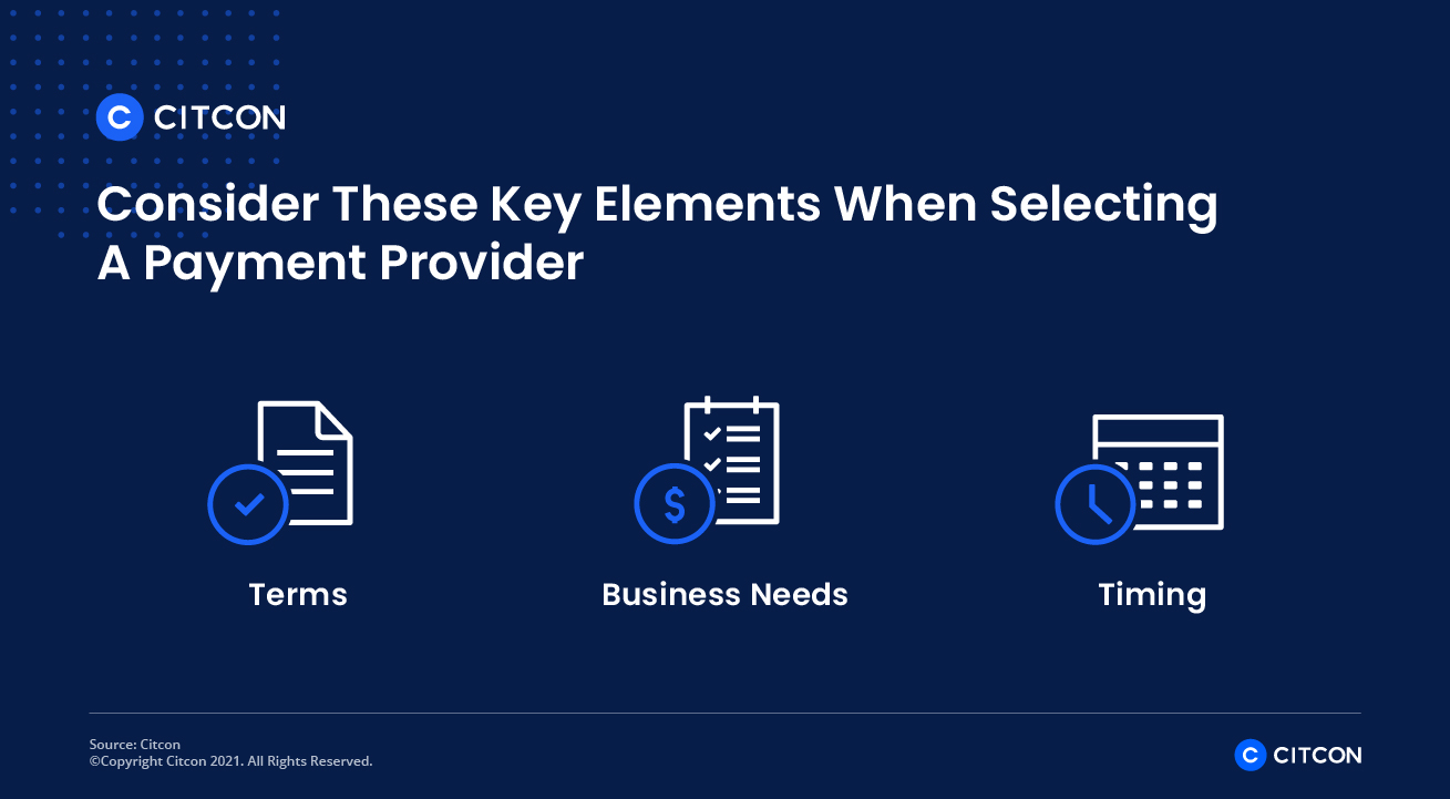 Ready to start accepting international payments? Consider these key elements when selecting a payment provider