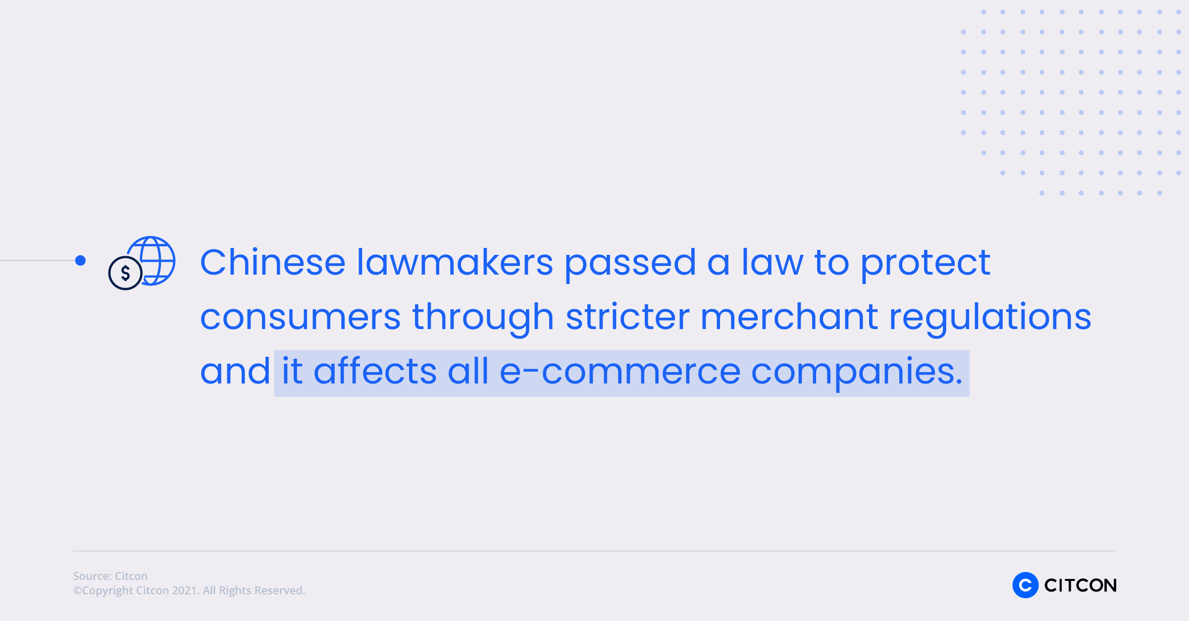 Chinese lawmakers passed a law to protect consumers through stricter merchant regulations and it affects all e-commerce companies. 